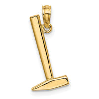 14K 3-D Hammer Charm-K7218