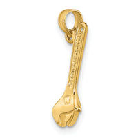 14K 3-D Adjustable Wrench Charm-K7219