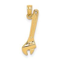 14K 3-D Adjustable Wrench Charm-K7219