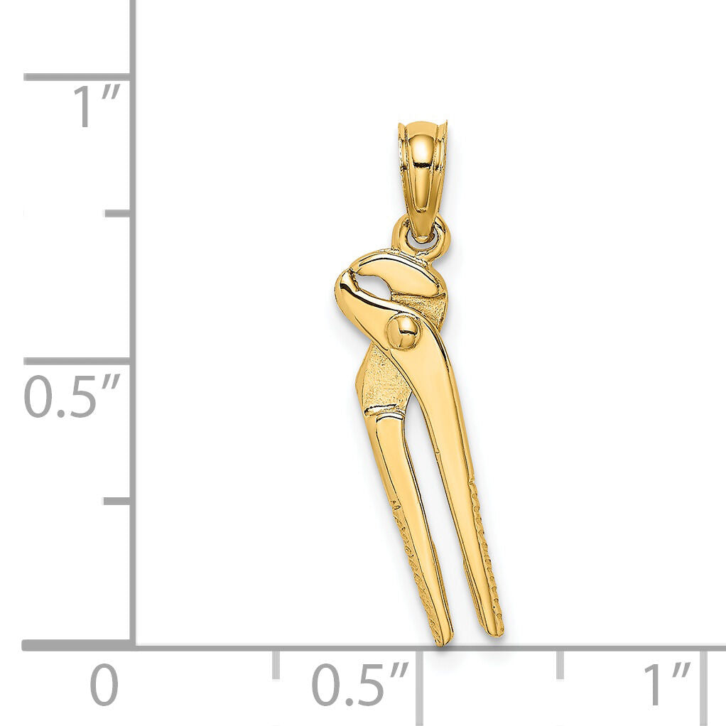 14K 3-D Moveable Pliers Charm-K7220