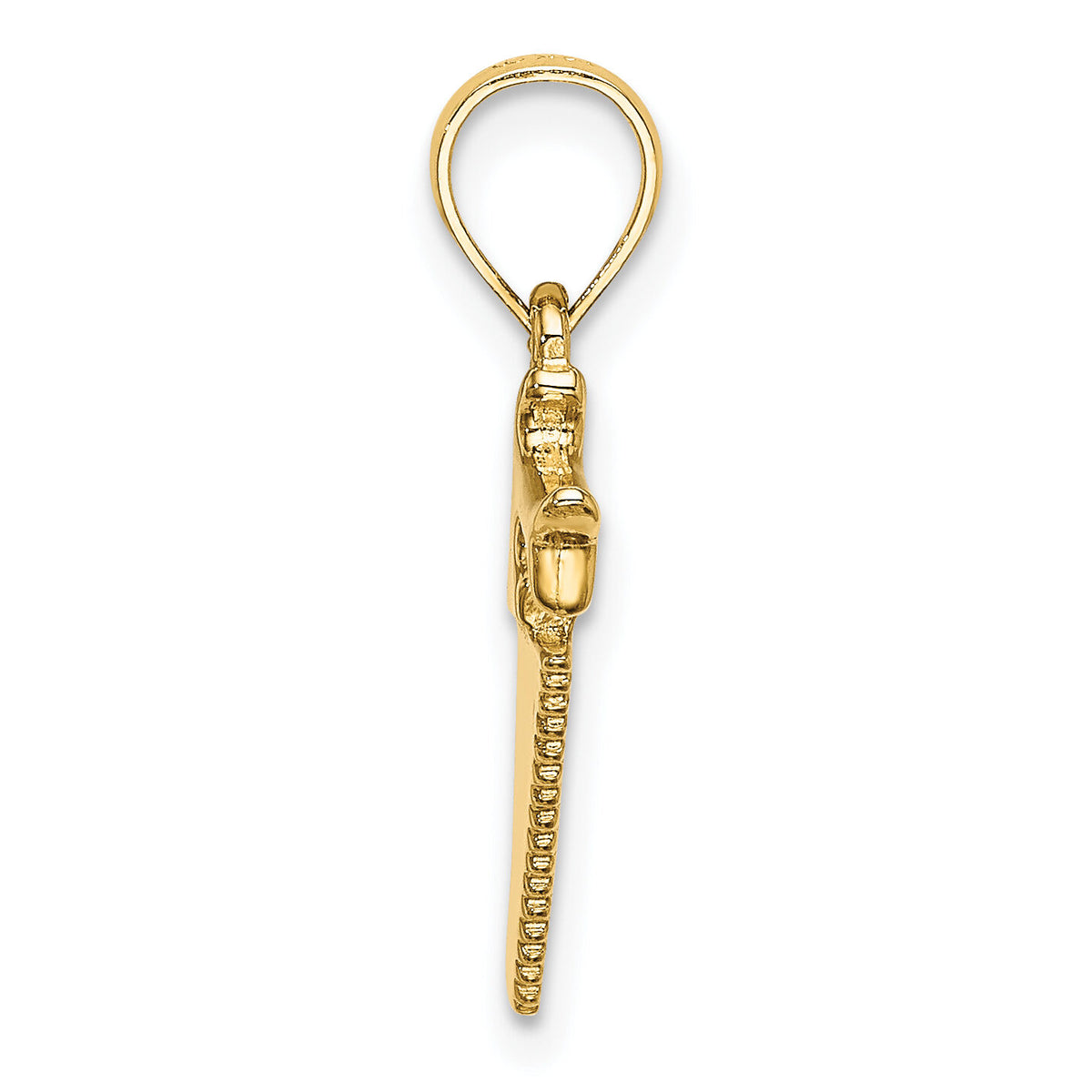 14K 3-D Saw Charm-K7221