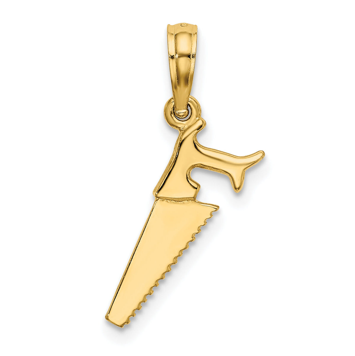14K 3-D Saw Charm-K7221