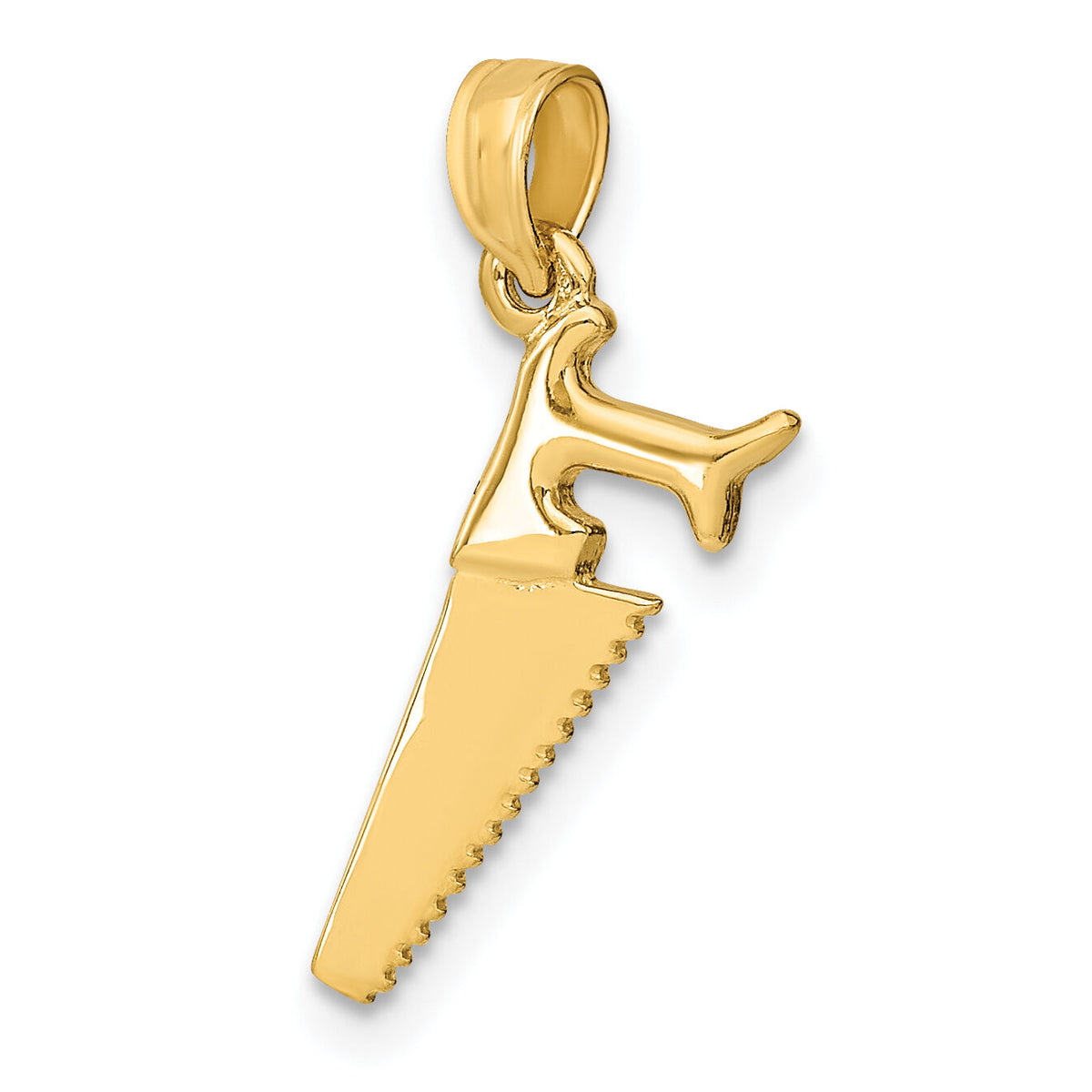 14K 3-D Saw Charm-K7221