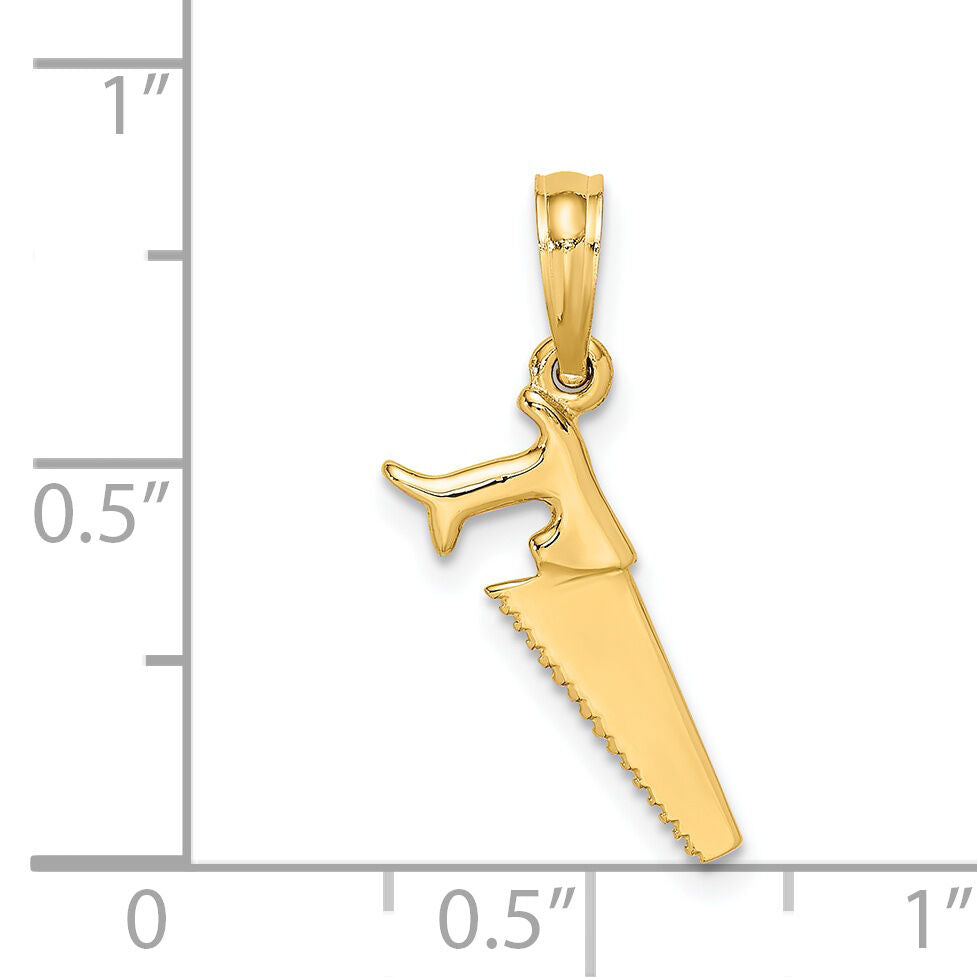 14K 3-D Saw Charm-K7221