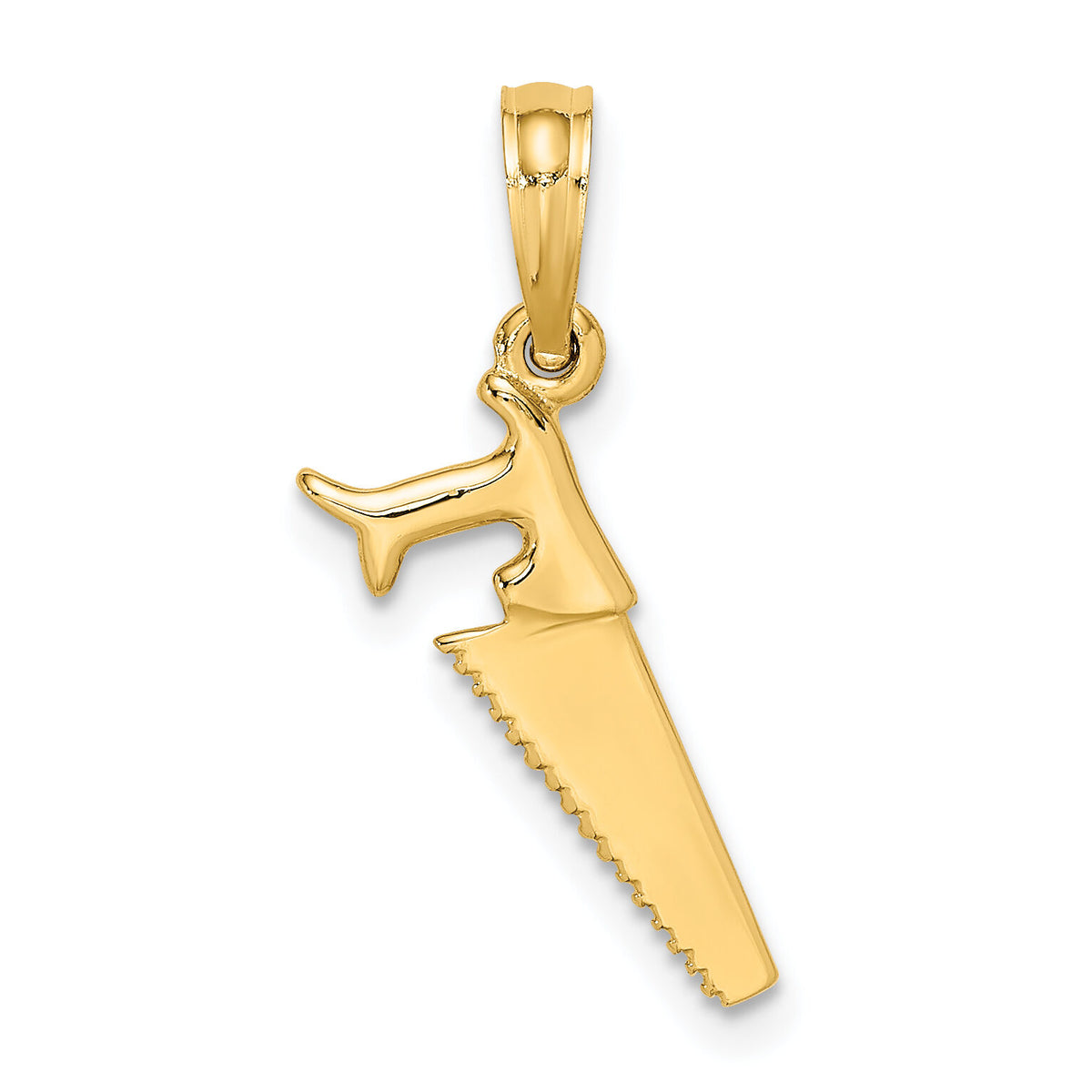 14K 3-D Saw Charm-K7221