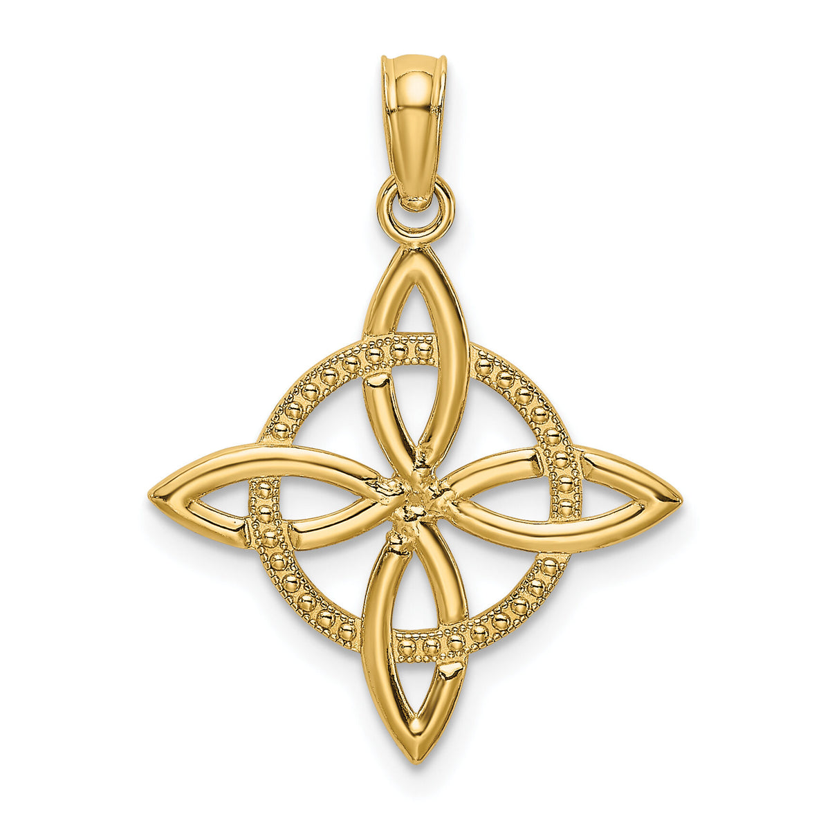 14k Small Celtic Eternity Knot Charm-K7223