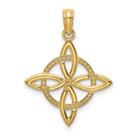 14k Small Celtic Eternity Knot Charm-K7223