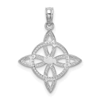 14k White Gold Small Celtic Eternity Knot Charm-K7223W