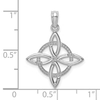 14k White Gold Small Celtic Eternity Knot Charm-K7223W