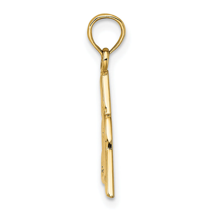 14k Small Celtic Trinity Knot Charm-K7224