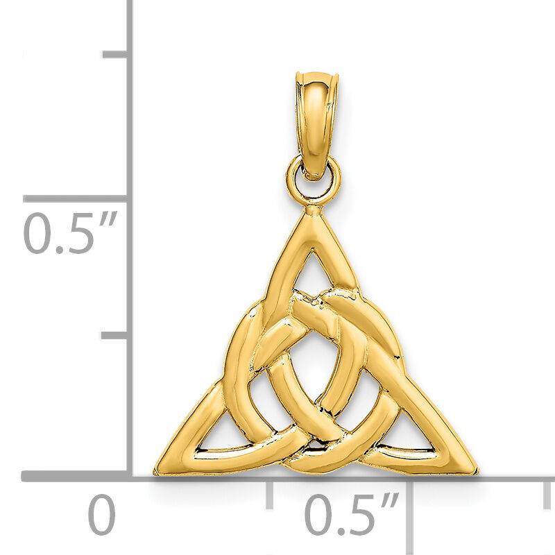 14k Small Celtic Trinity Knot Charm-K7224
