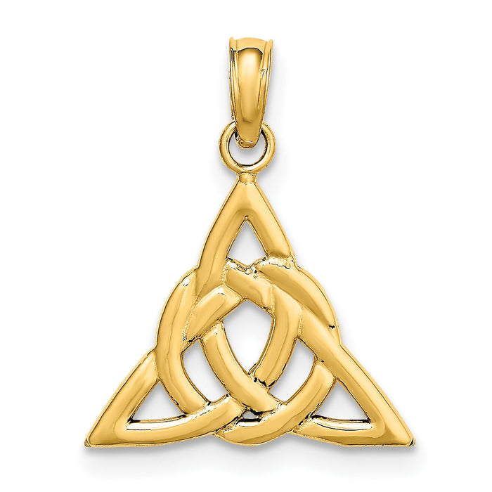 14k Small Celtic Trinity Knot Charm-K7224