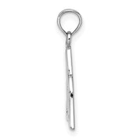 14k White Gold Celtic Trinity Knot Charm-K7224W