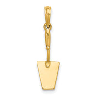 14K 3-D Concrete  Tool Spatula Charm-K7225