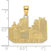 14K Pittsburgh Skyline Charm-K7226