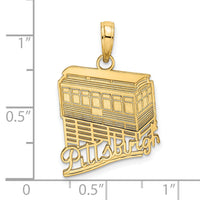 14K Pittsburgh Incline (Tram) Charm-K7229