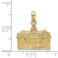 14K 3D Capitol Building WILLIAMSBURG VA Charm-K7238