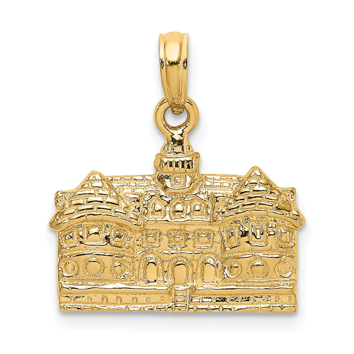 14K 3D Capitol Building WILLIAMSBURG VA Charm-K7238