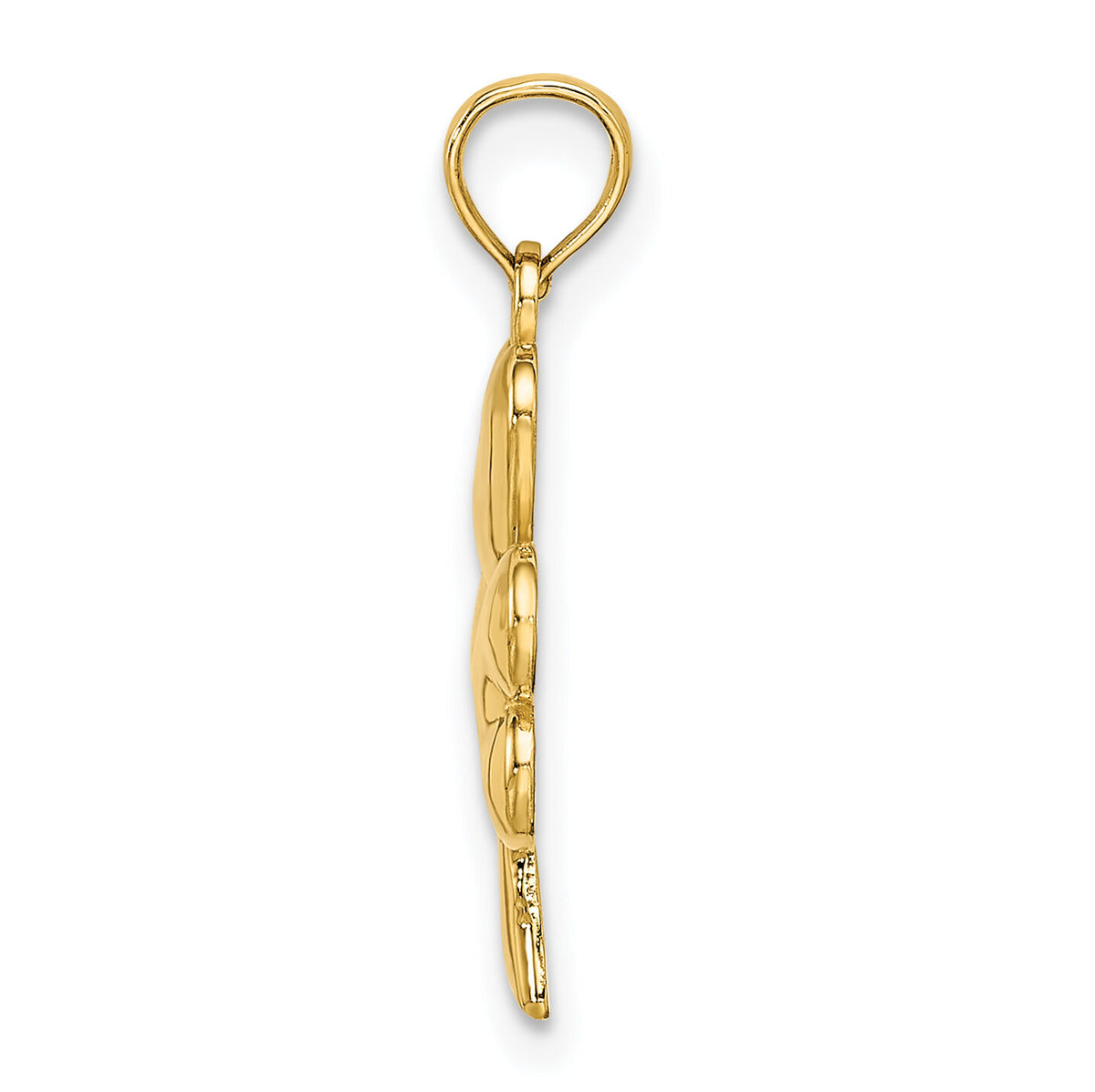 14K 3-Leaf Clover Charm-K7240