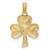 14K 3-Leaf Clover Charm-K7240