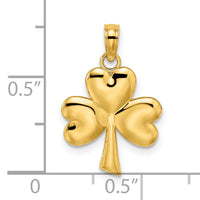 14K 3-Leaf Clover Charm-K7240