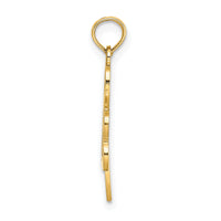 14K Filigree 3-Leaf Clover Charm-K7242