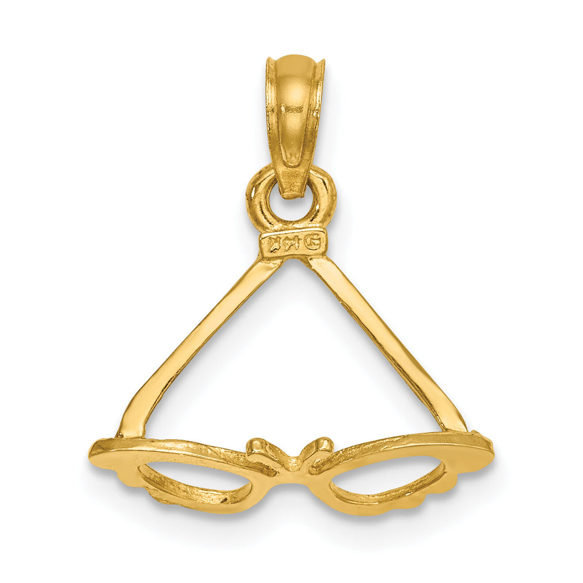14K 3-D Polished Butterfly Sunglasses Charm-K7245