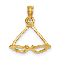 14K 3-D Polished Butterfly Sunglasses Charm-K7245