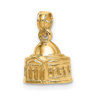 14K 3D Jefferson Memorial Building  Washington Charm-K7246