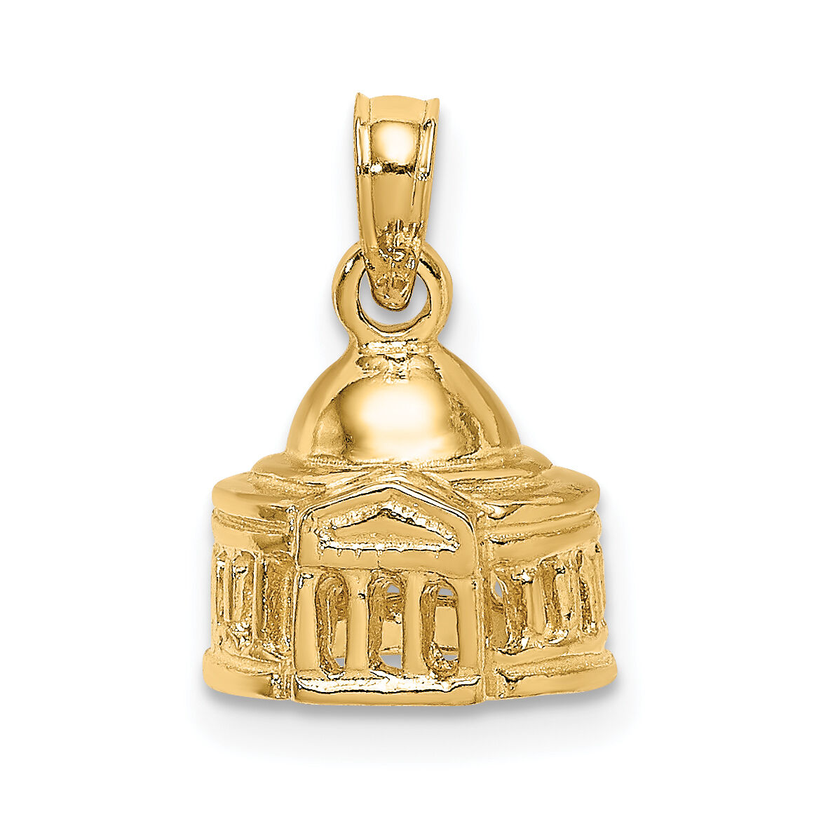 14K 3D Jefferson Memorial Building  Washington Charm-K7246