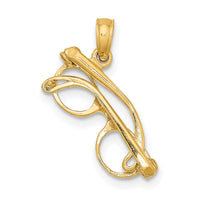 14K 3-D Moveable Glasses Charm-K7248