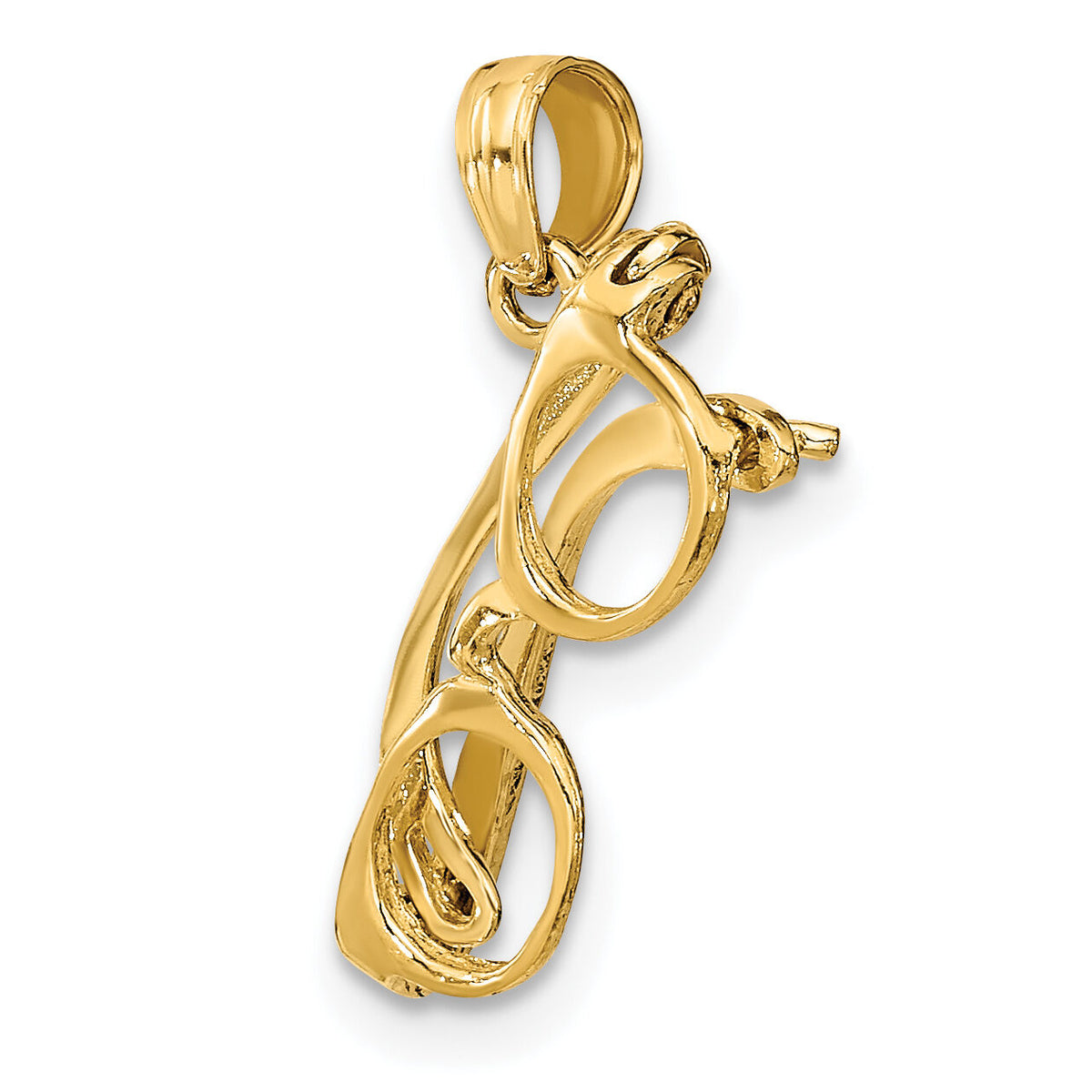 14K 3-D Moveable Glasses Charm-K7248