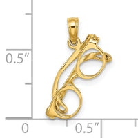 14K 3-D Moveable Glasses Charm-K7248