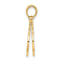 14K 2-Piece Handcuffs Charm-K7253