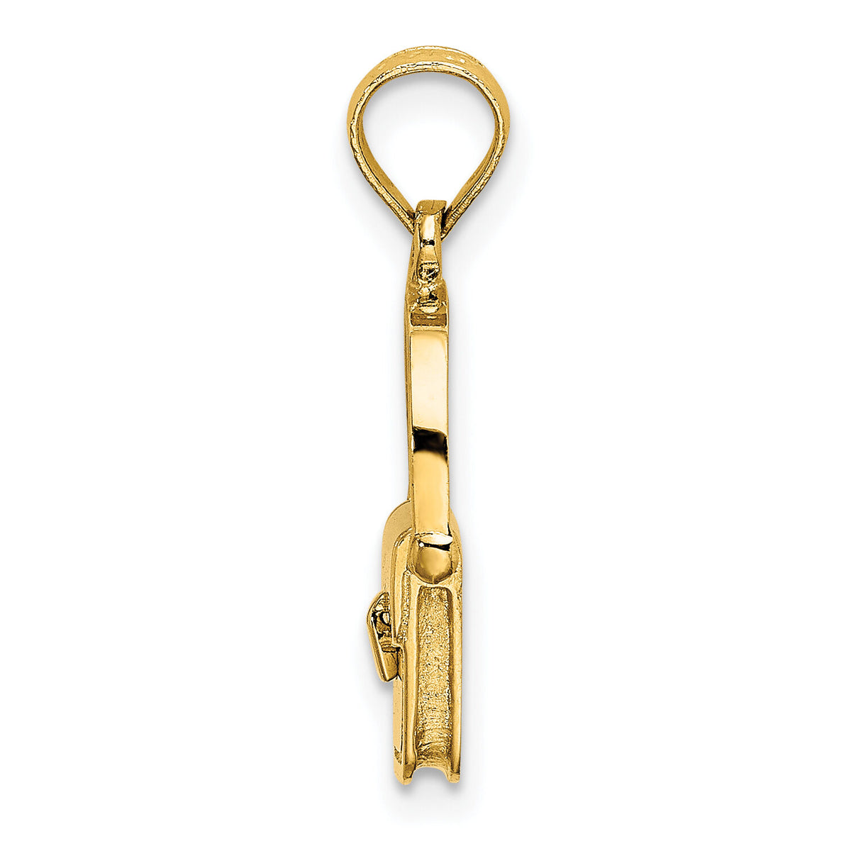 14K 3-D Moveable Polished Purse Charm-K7265