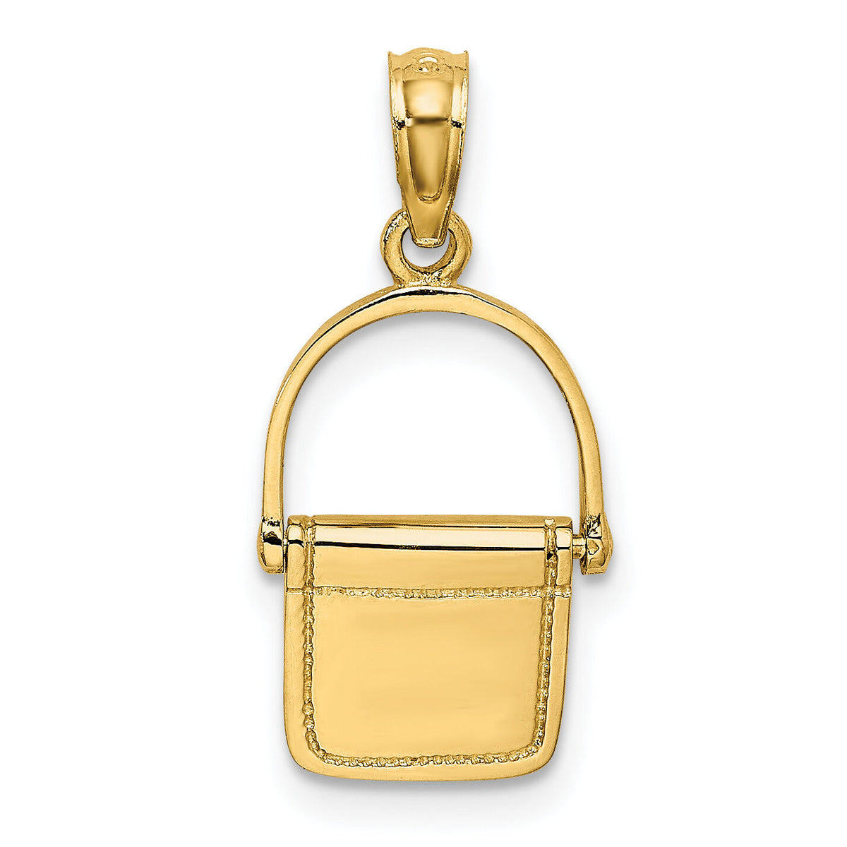 14K 3-D Moveable Polished Purse Charm-K7265