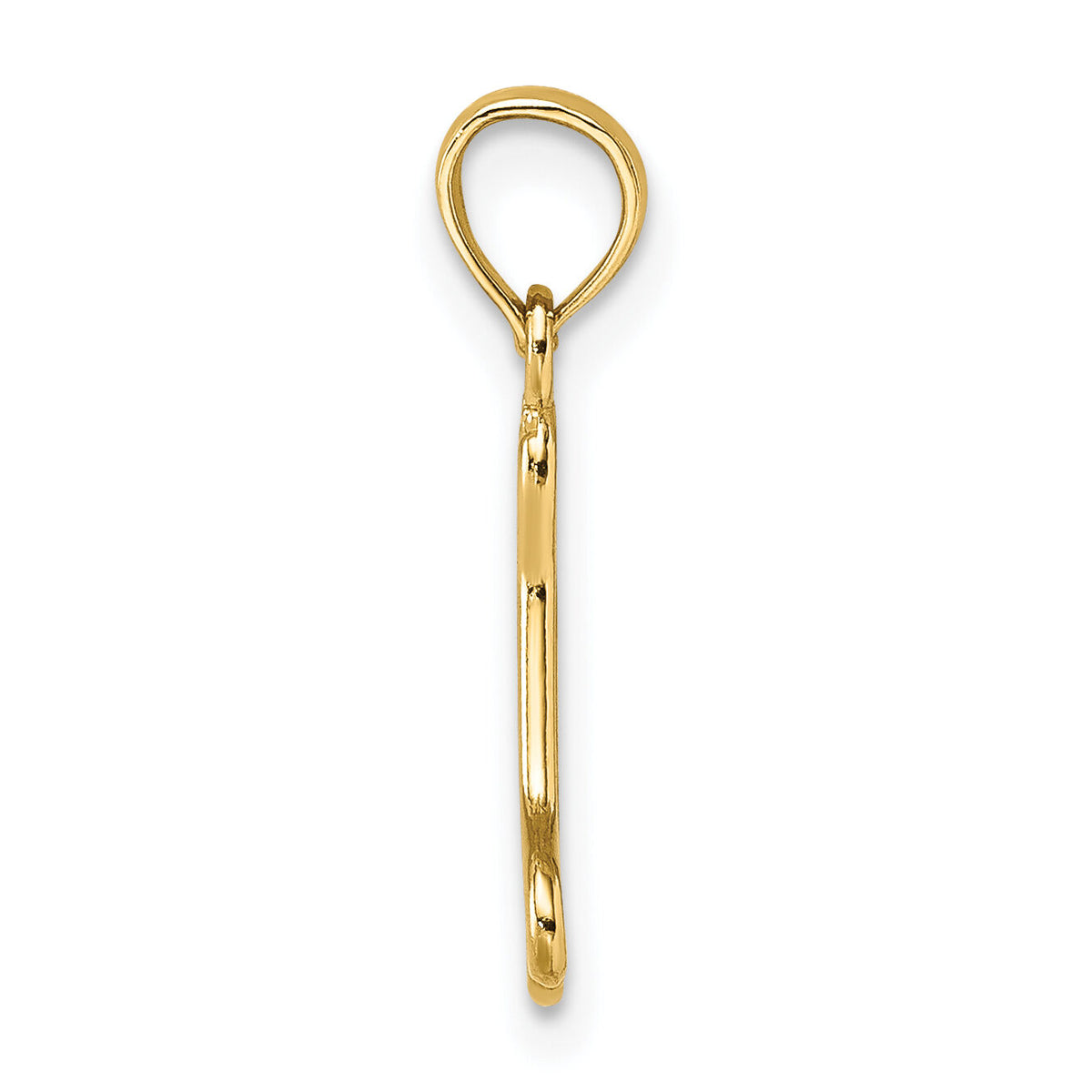 14K Cut-Out Polished Mini Dog Bone Charm-K7270