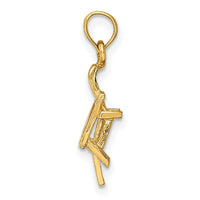 14K 3-D Lounge Beach Chair Charm-K7276
