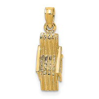 14K 3-D Lounge Beach Chair Charm-K7276
