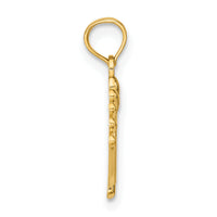 14K  Double Feet Hang Ten Style Charm-K7278
