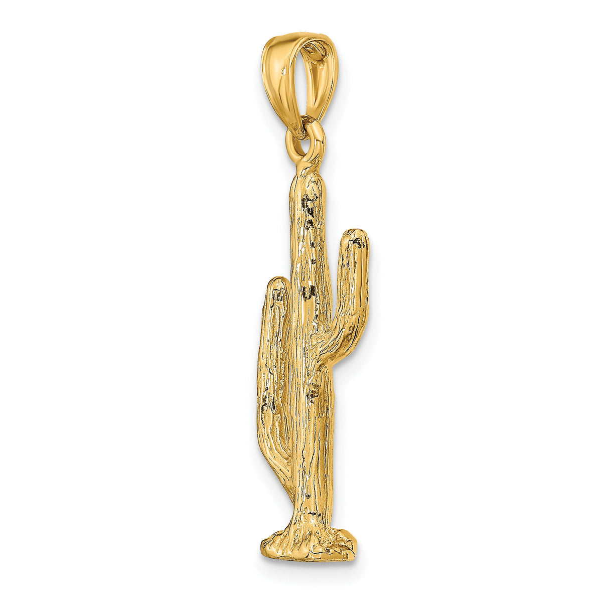 14K 3-D Saguaro Cactus Charm-K7282