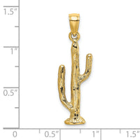 14K 3-D Saguaro Cactus Charm-K7282
