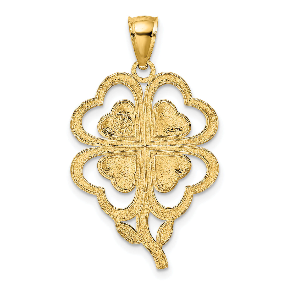 14K 4-Leaf Clover Charm-K7285