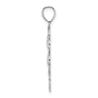 14K White Gold 4-Leaf Clover Charm-K7285W