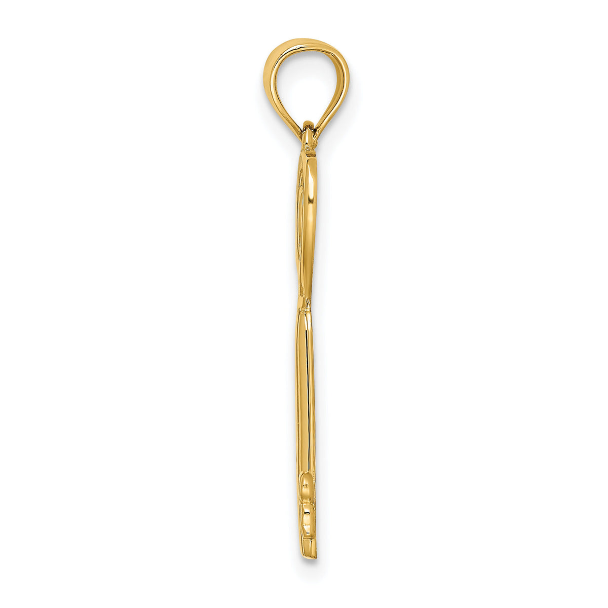14K Key w/Heart Sweet 16 Pendant-K7289