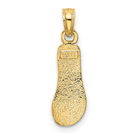 14K Single Polished Strap Flip-Flop Charm-K7292