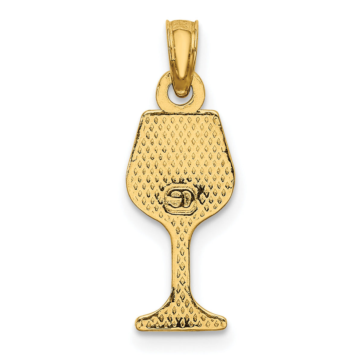 14K Wine Glass Charm-K7293