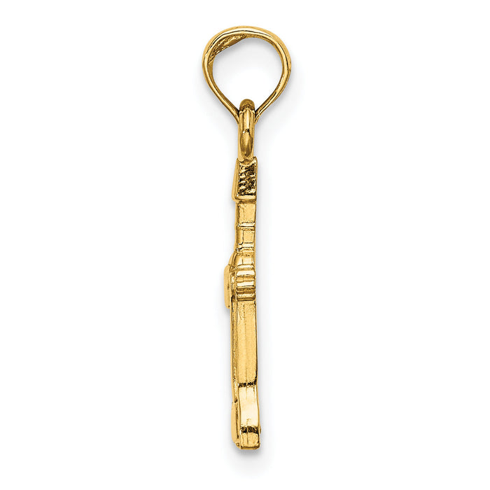 14K Wine Opener Charm-K7294