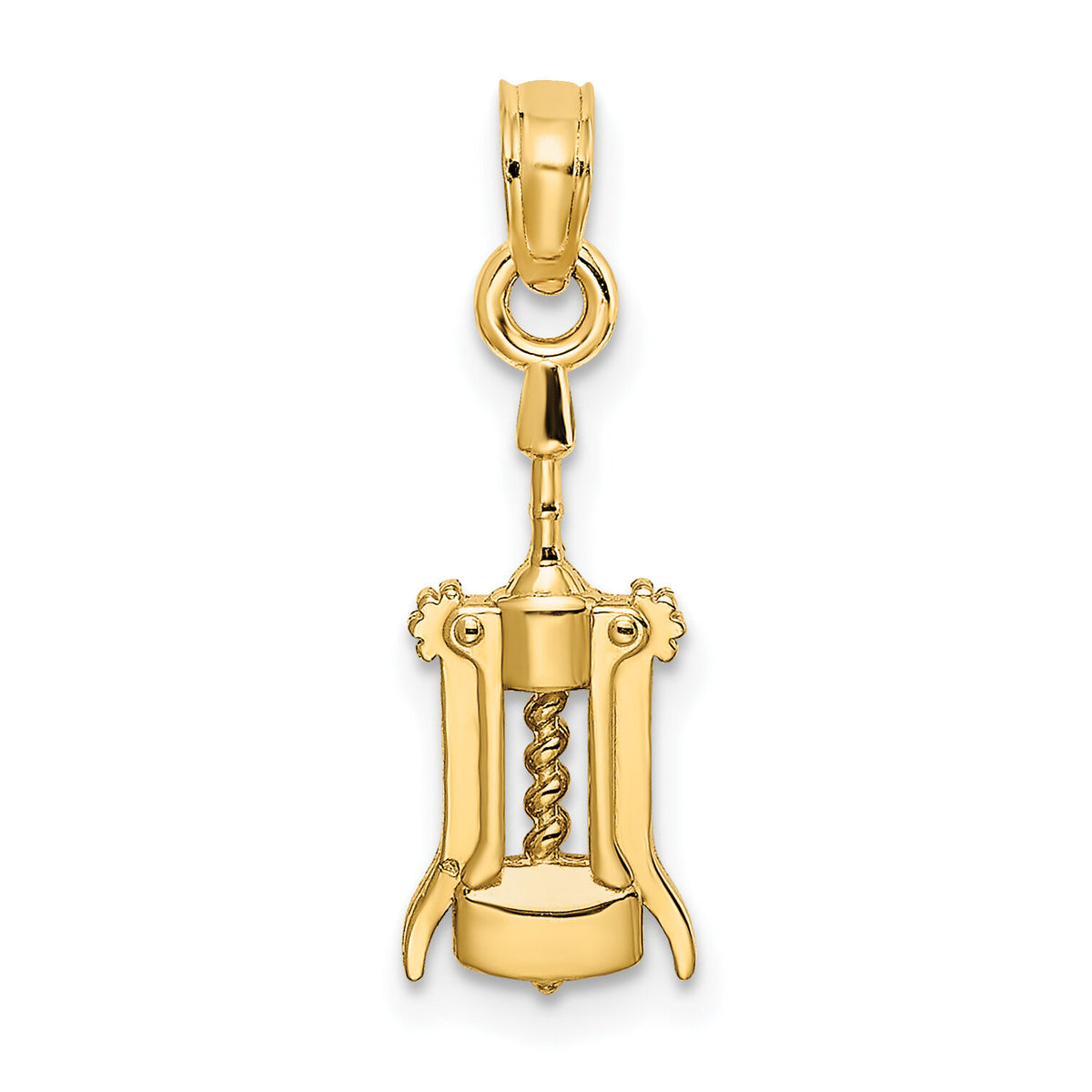 14K Wine Opener Charm-K7294