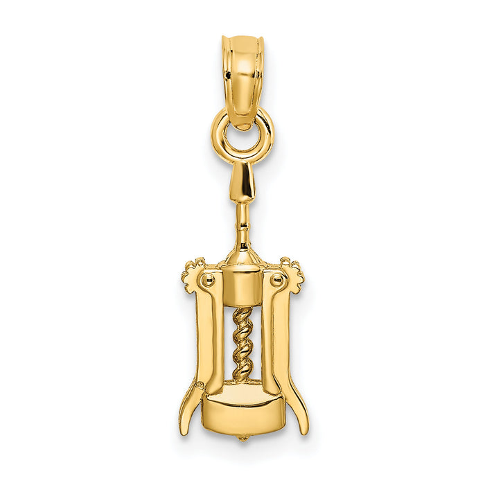 14K Wine Opener Charm-K7294